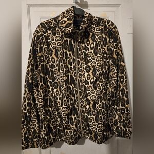 Leopard Print Womens Lightweight Jacket